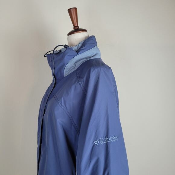 Vintage Columbia Bugaboo Jacket Womens Large Blue Interchange 3-in-1 Outdoor - Picture 8 of 13